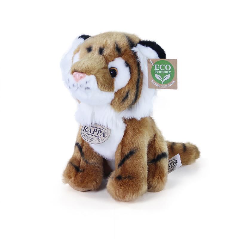Plyšový tiger sediaci 18 cm ECO-FRIENDLY