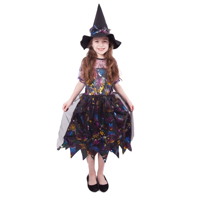 Detský kostým čarodejnica farebná (S) e-obal