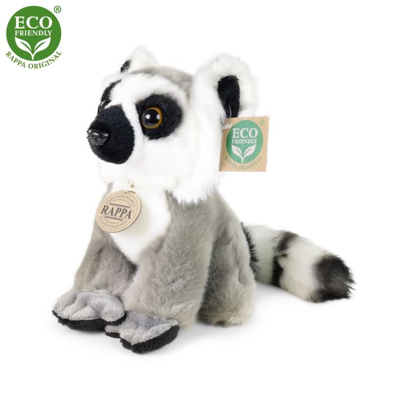 Plyšový lemur sediaci 18 cm ECO-FRIENDLY