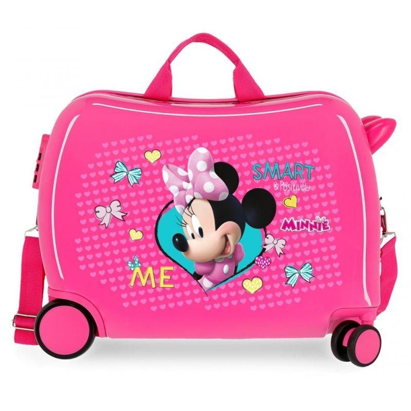 JOUMMABAGS Detský kufrík na kolieskach Minnie Happy MAXI ABS plast, 50x38x20 cm, objem 34 l