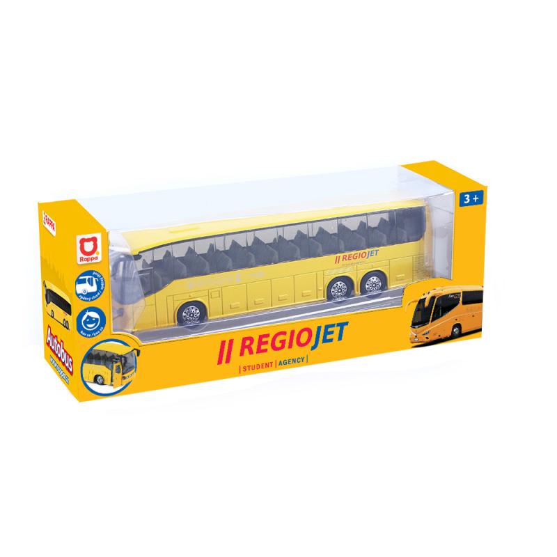 Kovový autobus RegioJet, 19 cm