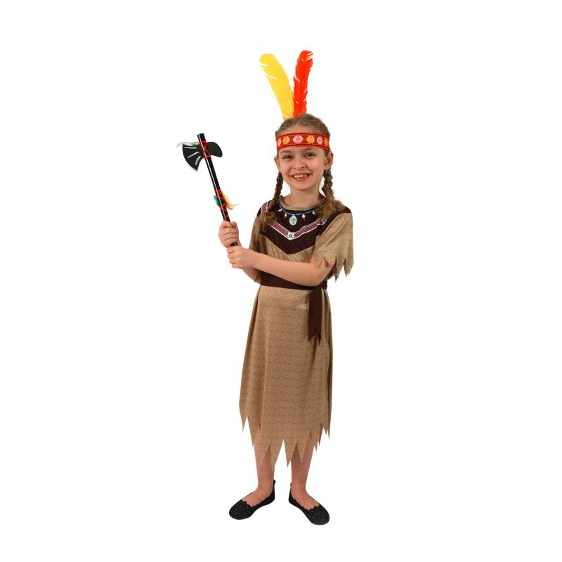 Detský kostým indiánka s pásikom (S) EKO