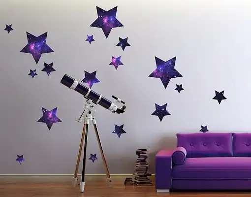 Samolepka na stenu Sada 18 hviezd v galaxii