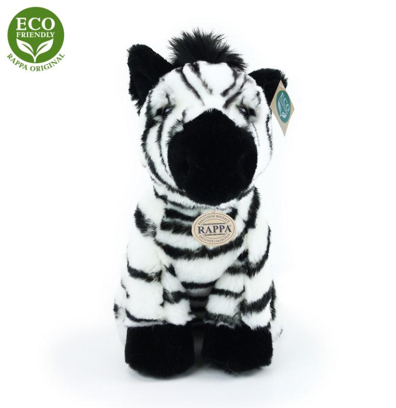 Plyšová zebra sediaca 18 cm ECO-FRIENDLY