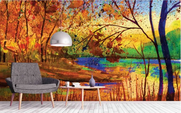 Tapeta Autumn painting