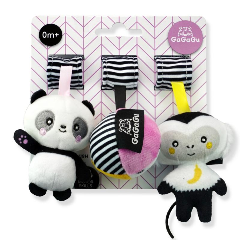 GAGAGU Závesná plyšová hračka Opica, Panda, Lopta