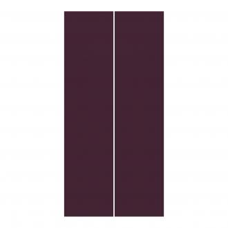 Súprava posuvnej záclony -Aubergine-2 panely