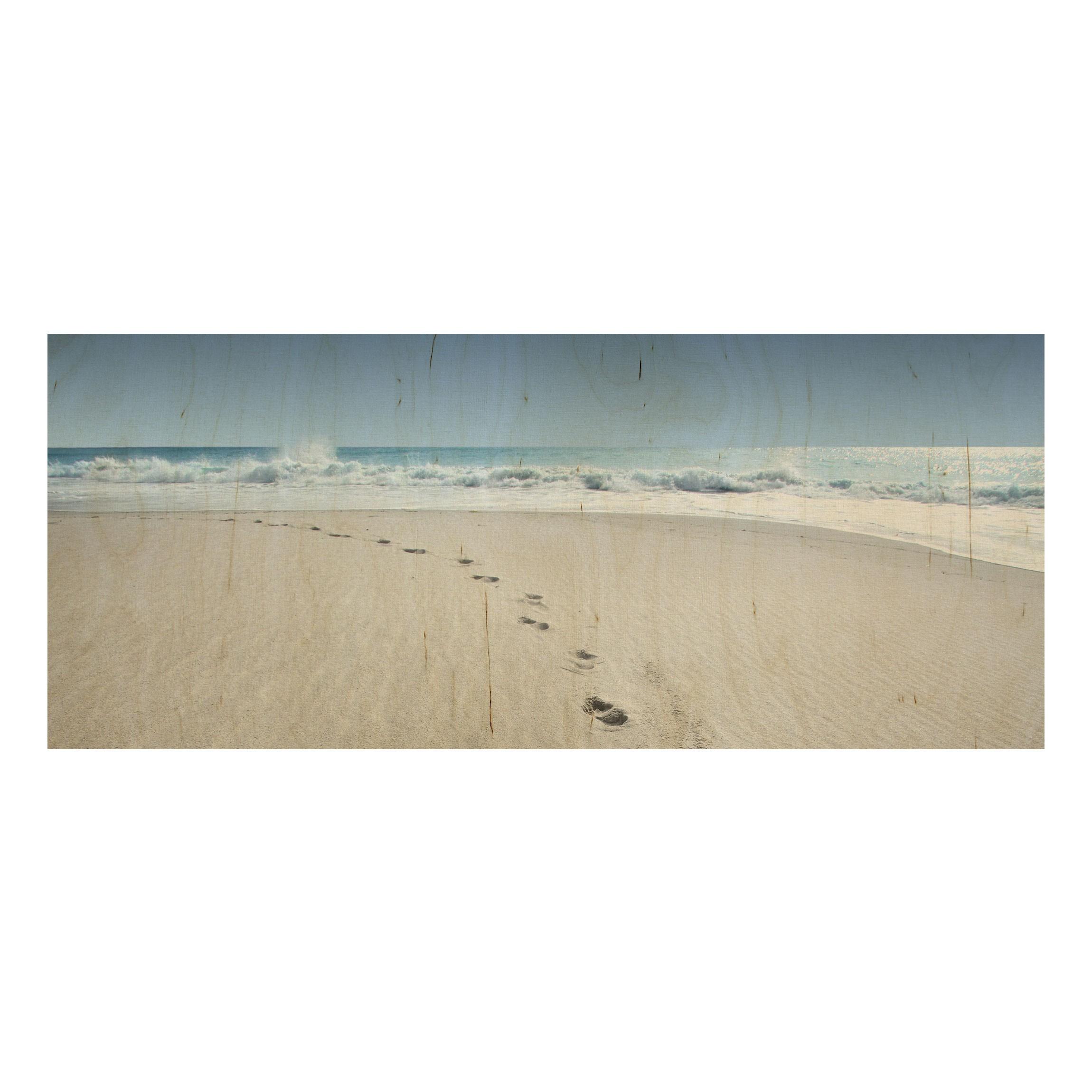 Drevenné obrazy Stopy v piesku