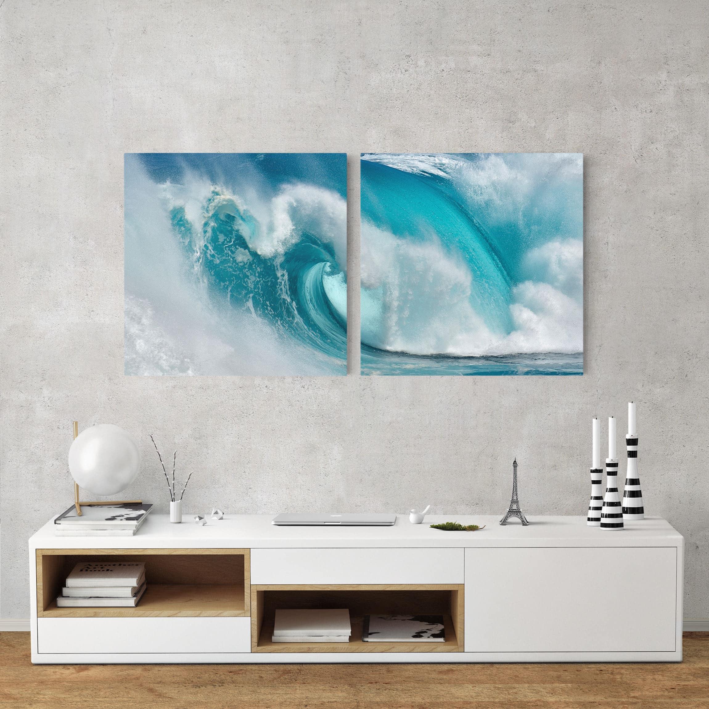 Dvojdielny obraz Morská vlna 1:1