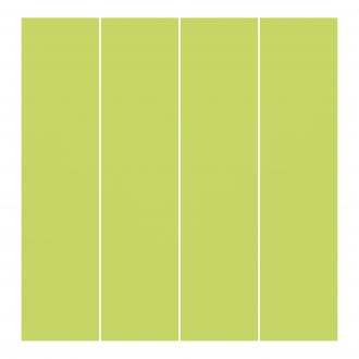 Súprava posuvnej záclony -  Jarná zelená - 4 panely
