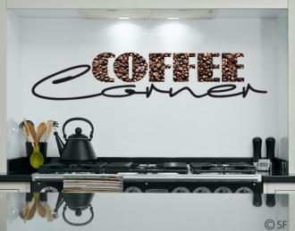 Samolepka na stenu Coffee Corner