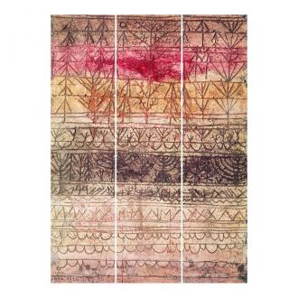 Súprava posuvnej záclony - Paul Klee - Mladý lesný stôl -3 panely