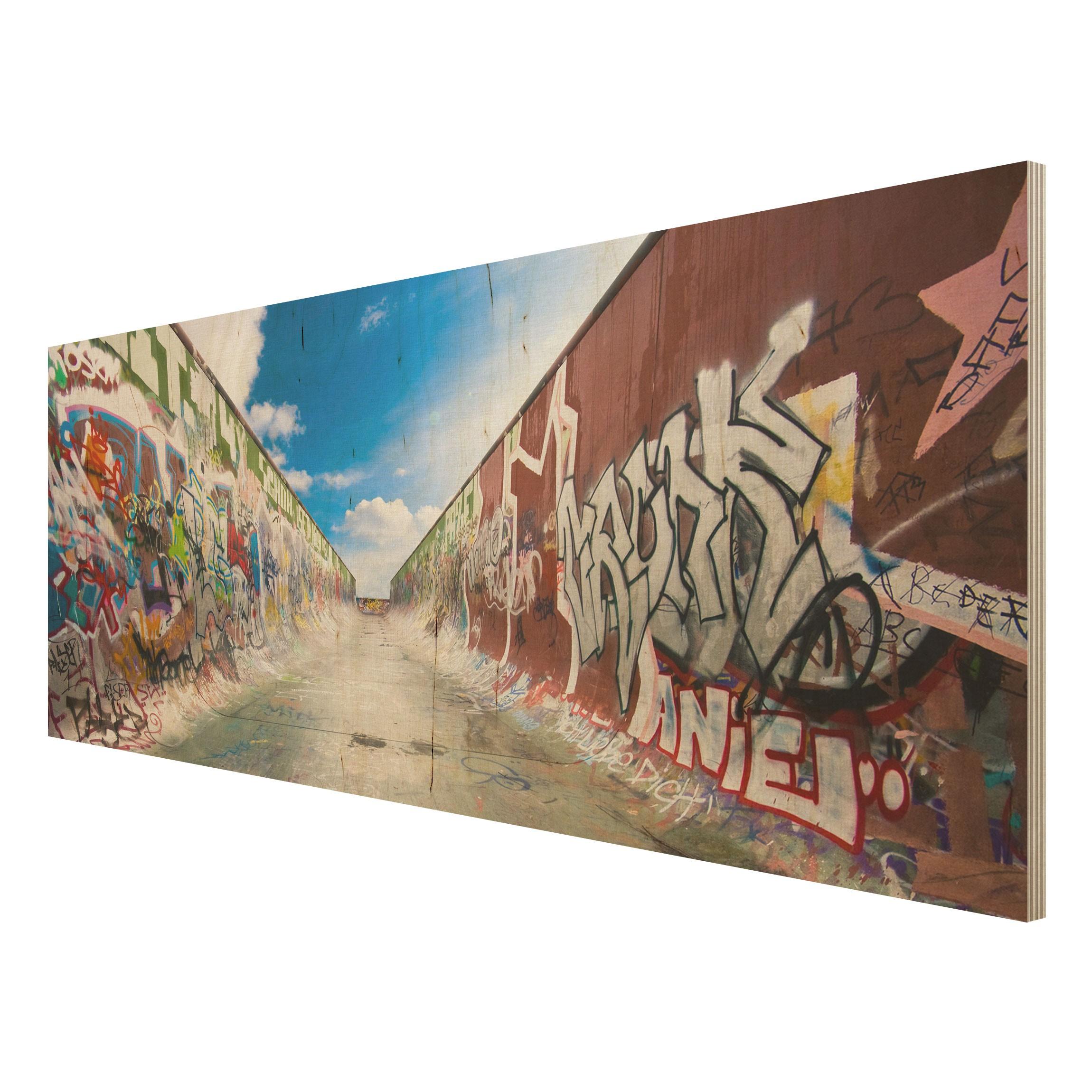 Drevenné obrazy Skate Grafiti