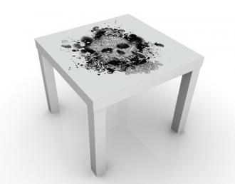 Designový stolček lebka