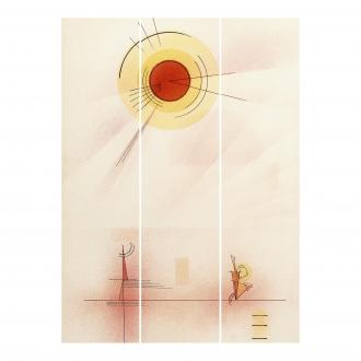 Súprava posuvnej záclony - Wassily Kandinsky - Rays -3 panely