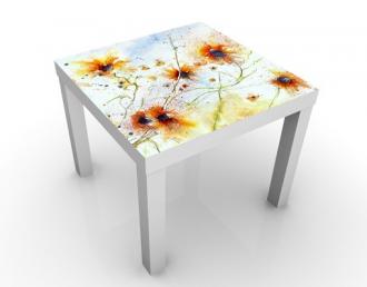 Designový stolček kvety