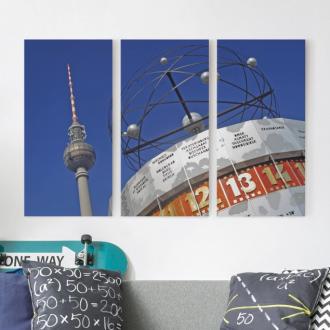 Trojdielny obraz Berlin Alexanderplatz 2:1
