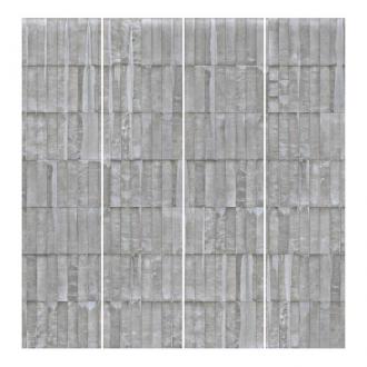 Súprava posuvnej záclony - Reciklovaný papier - 4 panely