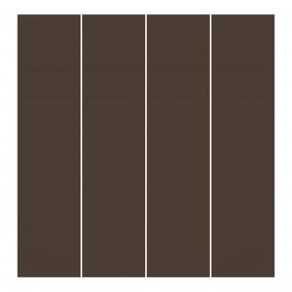 Súprava posuvnej záclony -  Cacao - 4 panely