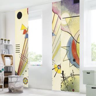 Súprava posuvnej záclony - Wassily Kandinsky - Rozlišovacie spojenie -3 panely