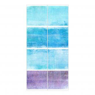 Súprava posuvnej záclony - Colour Harmony Blue -2 panely